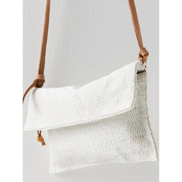 FREE PEOPLE Plus One Embellished Crossbody Bag / Ivory - Picture 3 of 6
